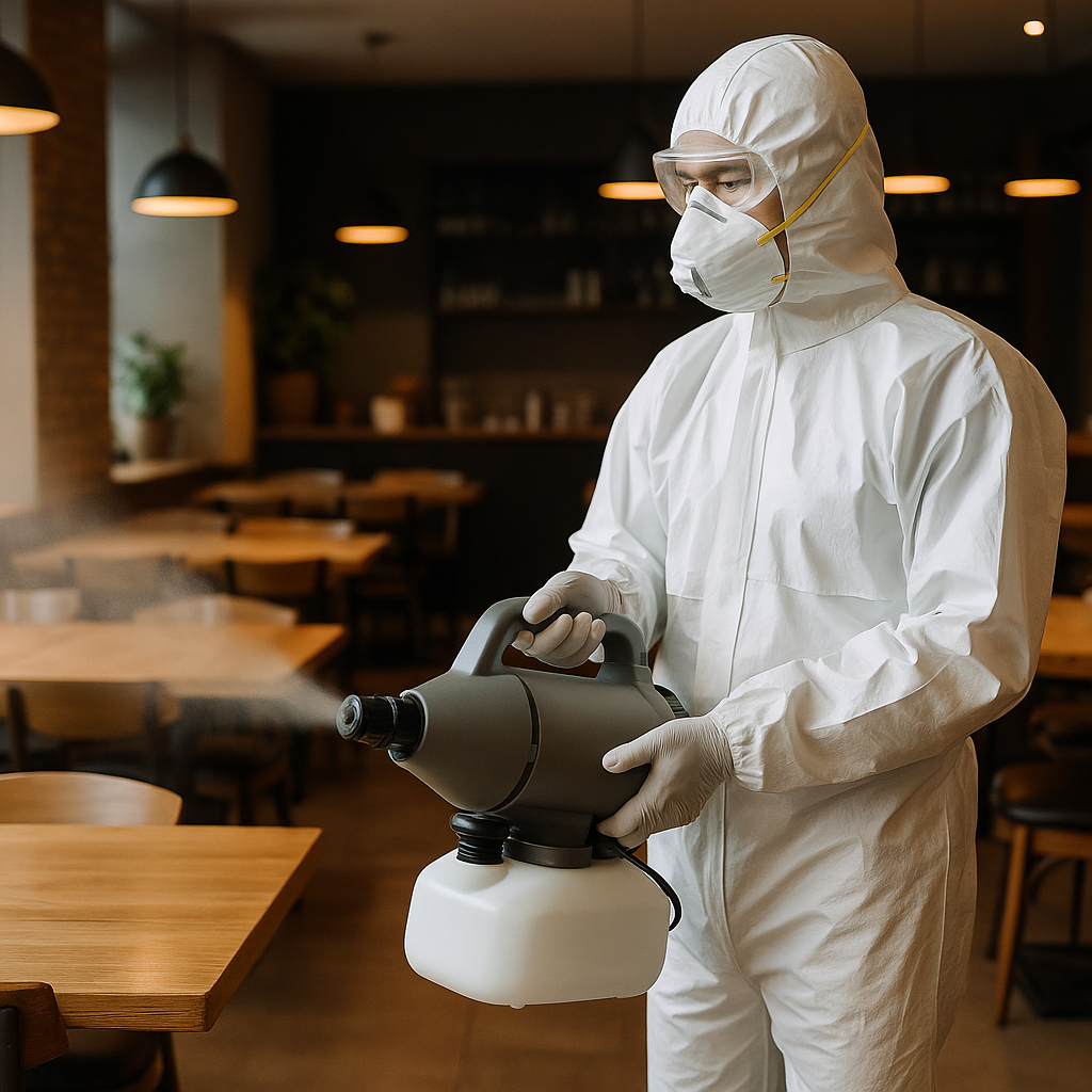 Sanificazione negozi e ristoranti